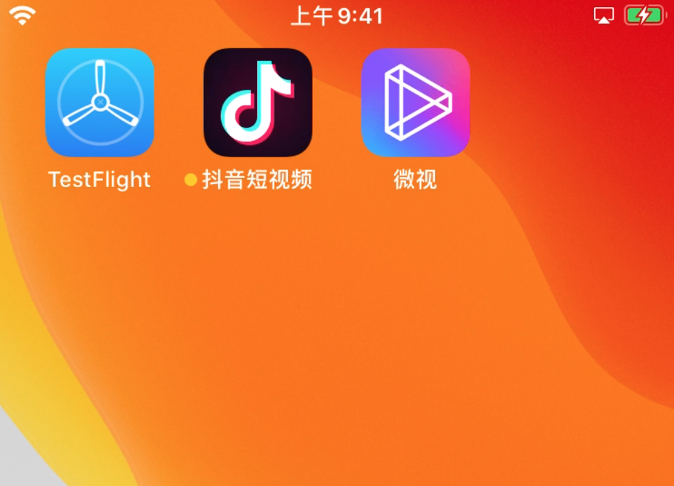 Apple TestFlight 抖音应用 Beta 版本首页