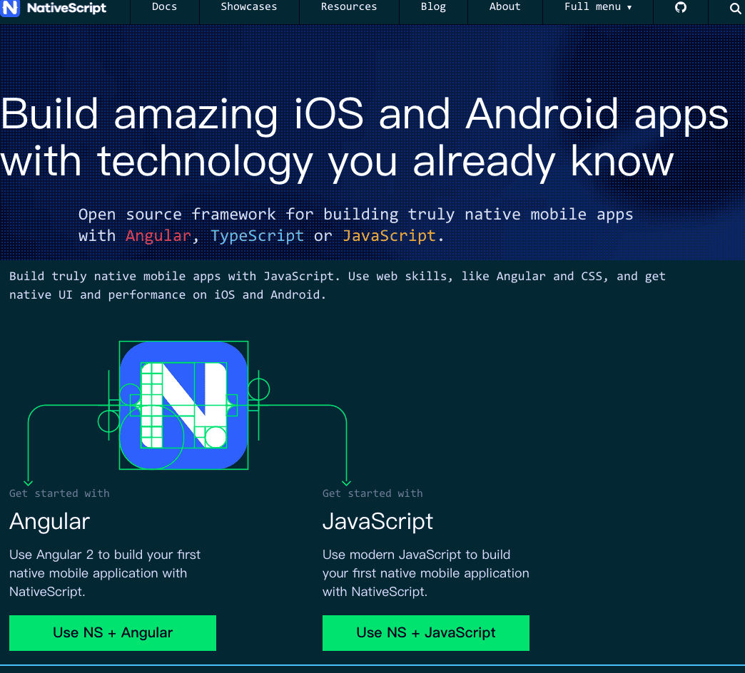 跨平台原生应用开发框架 NativeScript