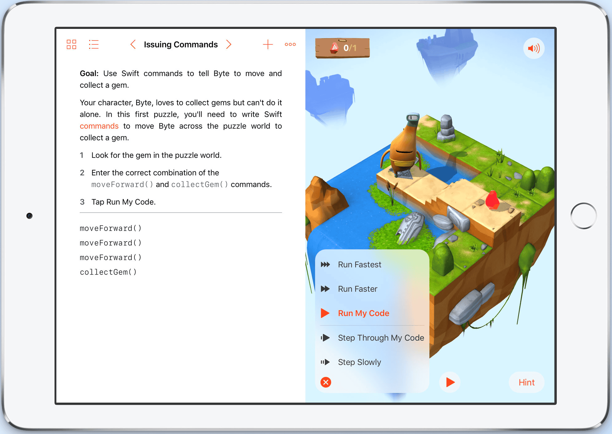 苹果 Swift Playgrounds Demo 预览