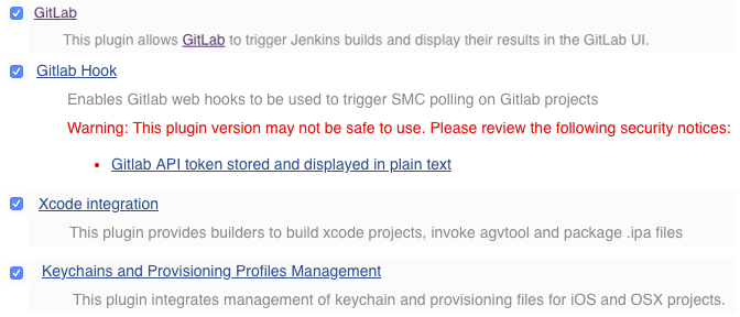 macOS Jenkins iOS 项目插件